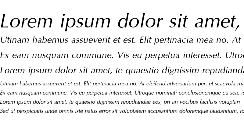 Sample of IrisUPC Italic
