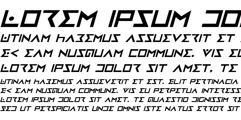 Sample of Iron Cobra Italic Italic