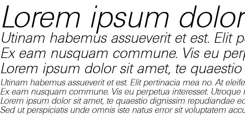 Sample of IrvinBecker-ExtraLight Italic