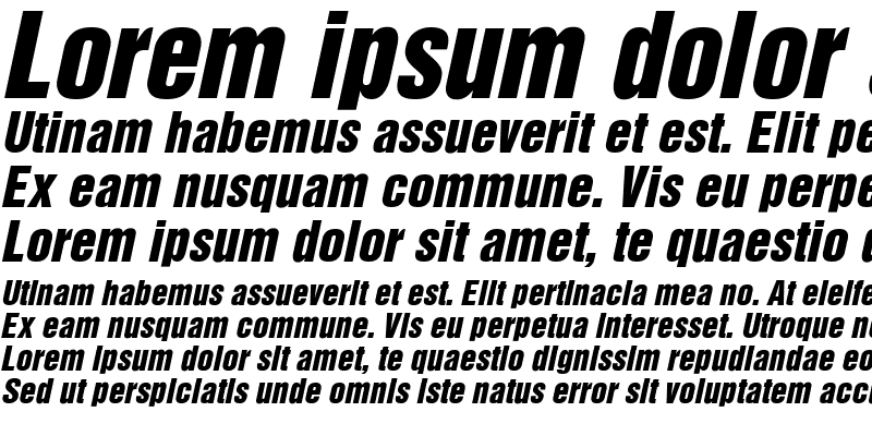 Sample of Iskar Bold Italic