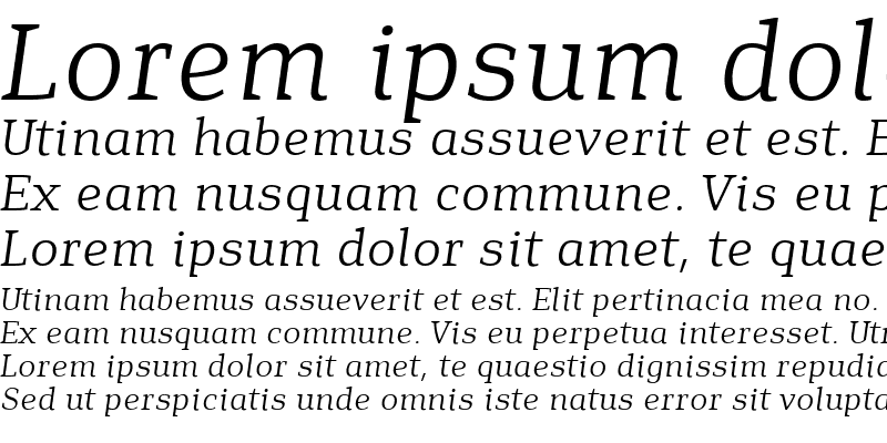 Sample of Isle Body PERSONAL USE Light Italic