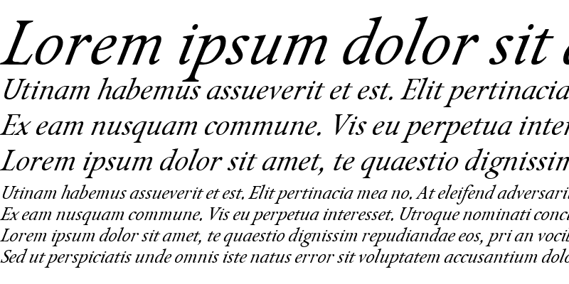 Sample of Isolde Italic