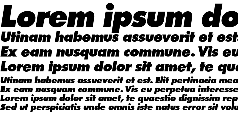 Sample of Isomar Display Expanded SSi Expanded Italic