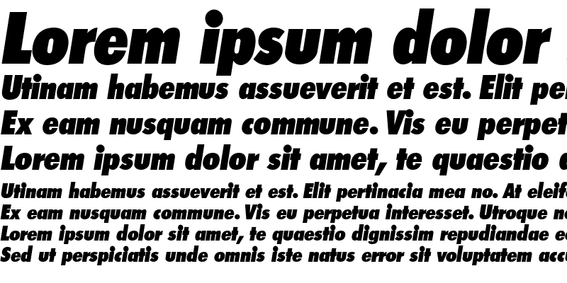 Sample of Isomar Display SSi Italic