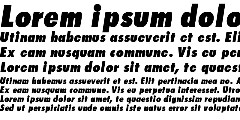 Sample of IsomarDisplaySSi Italic