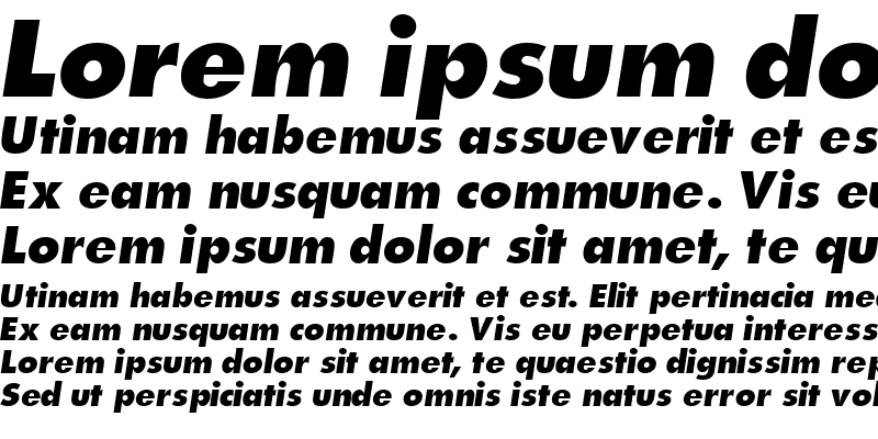 Sample of IsomarExpandedSSK Italic