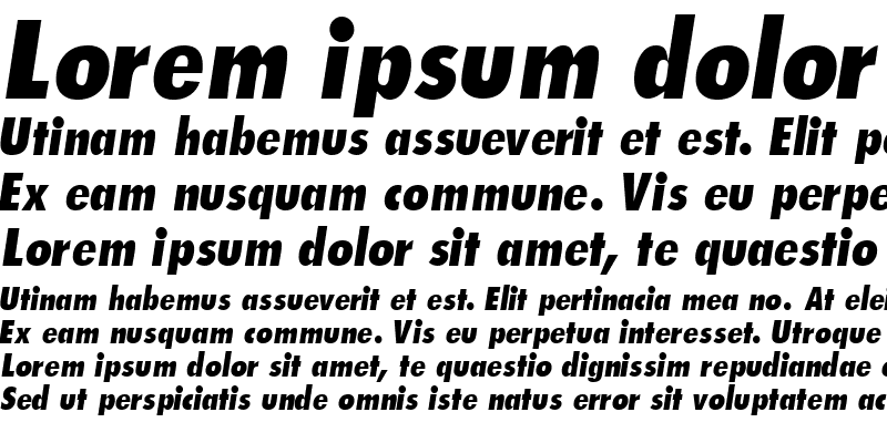 Sample of IsomarSSK Italic