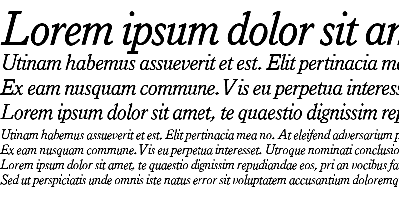 Sample of Istria-Old-Style Italic