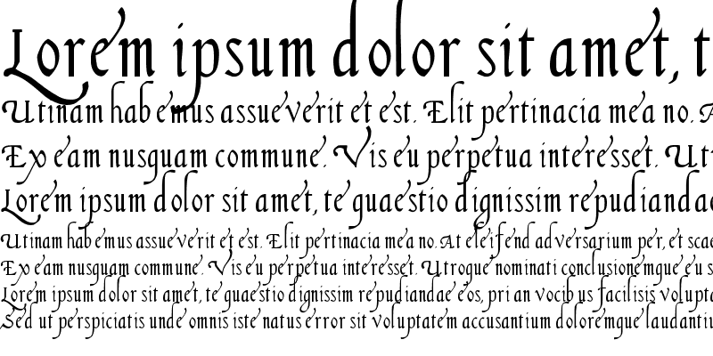 Sample of Italian Cursive, 16th Century Regular