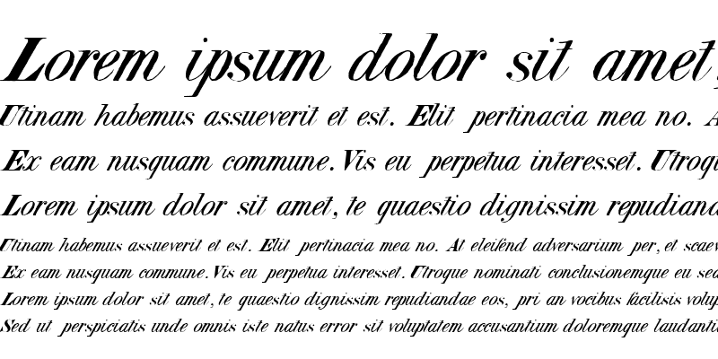 Sample of Italic HPLHS