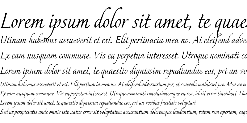 Sample of Italican Script