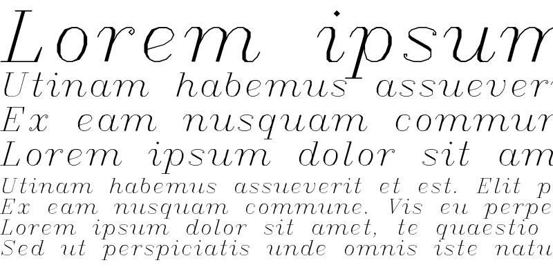 Sample of ItalicC