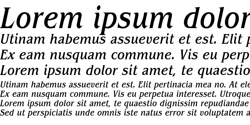 Sample of ITC Benguiat Std Medium Condensed Italic