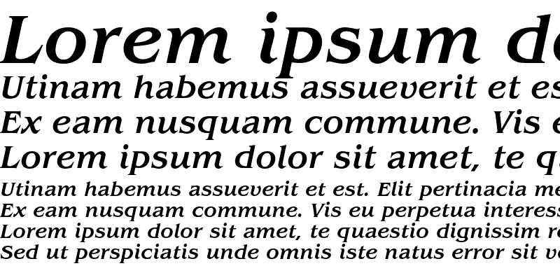 Sample of ITC Benguiat Std Medium Italic