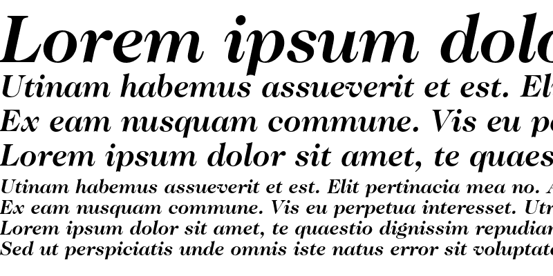 Sample of ITC Caslon No.224 Bold Italic