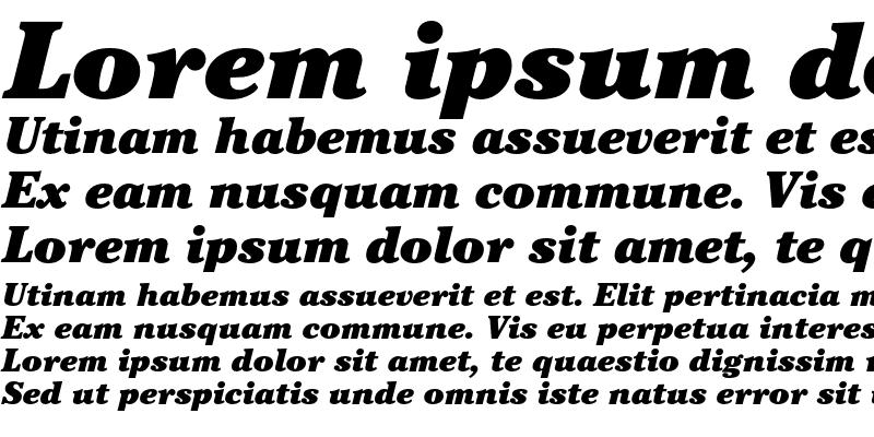 Sample of ITC Cheltenham Ultra Italic