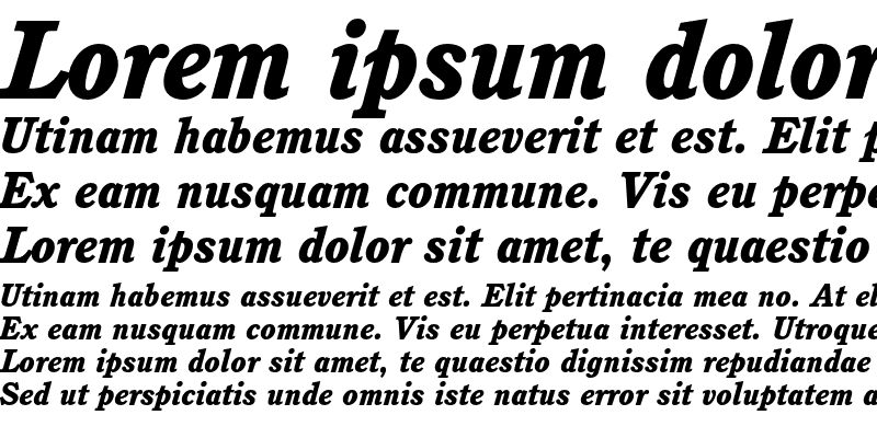Sample of ITC Cushing Std Heavy Italic