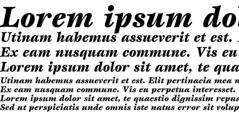 Sample of ITC Esprit Black Italic