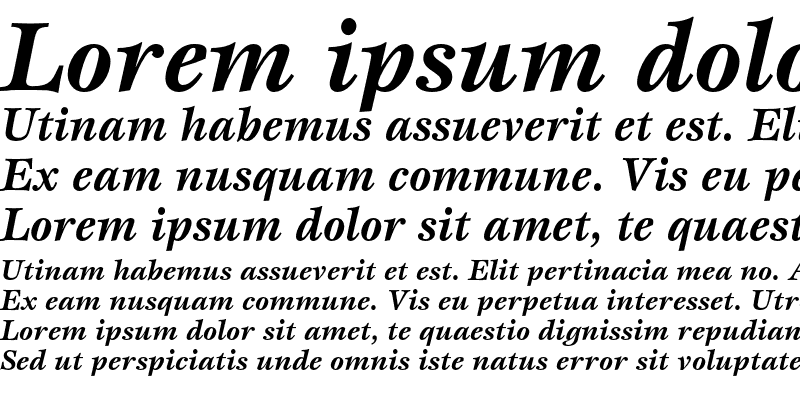 Sample of ITC Esprit Bold Italic