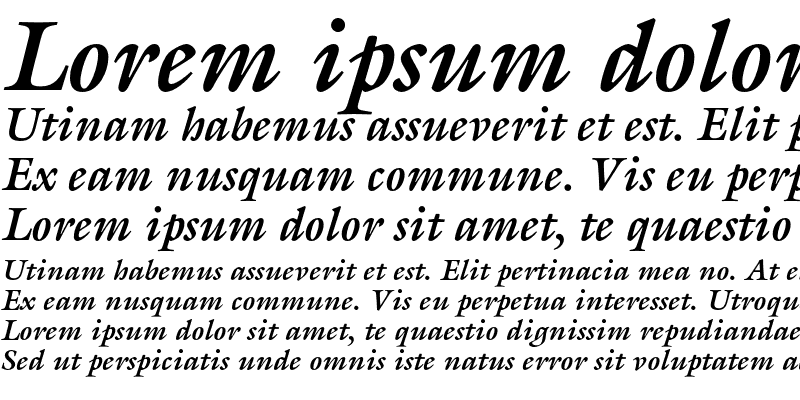 Sample of ITC Galliard Std Bold Italic