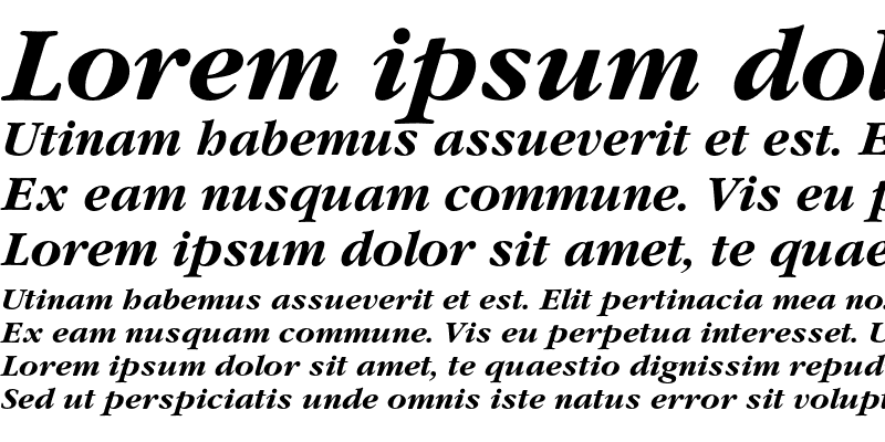 Sample of ITC Garamond Bold Italic