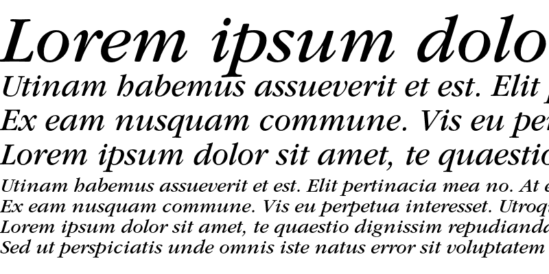 Sample of ITC Garamond Std Book Italic