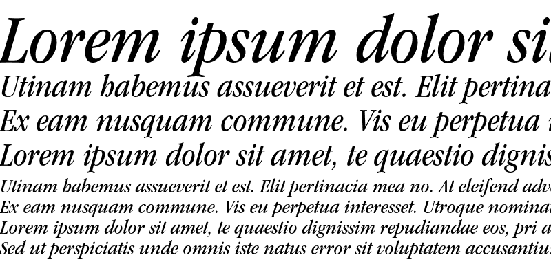 Sample of ITC Garamond Std Book Narrow Italic