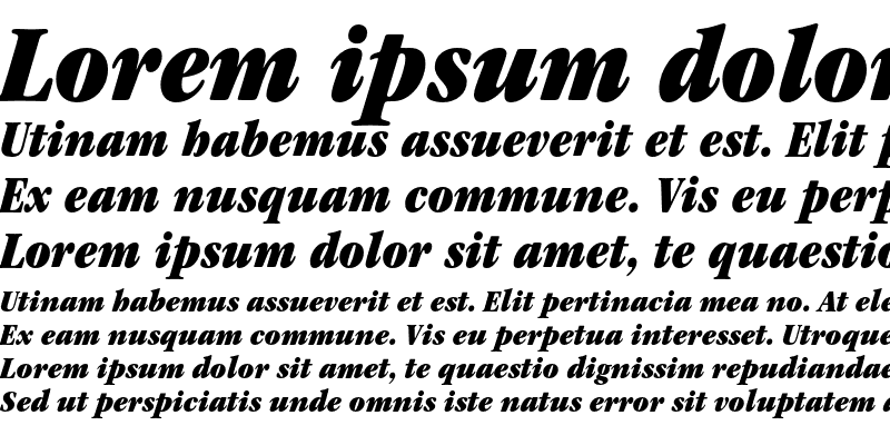 Sample of ITC Garamond Std Ultra Condensed Italic