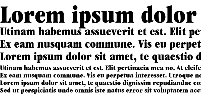 Sample of ITC Garamond Std Ultra Condensed