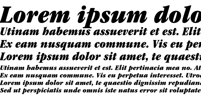 Sample of ITC Garamond Std Ultra Narrow Italic