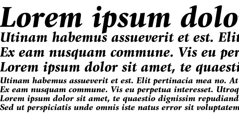 Sample of ITC Giovanni Black Italic