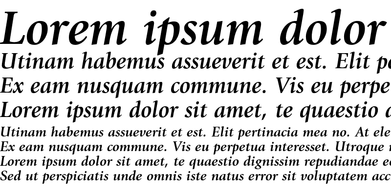 Sample of ITC Giovanni Std Bold Italic