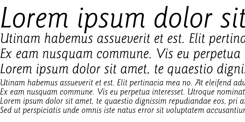 Sample of ITC Goudy Sans Book Italic