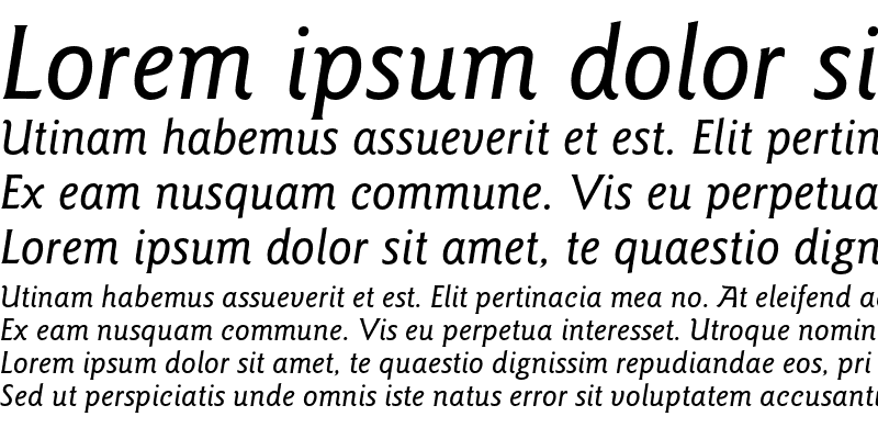 Sample of ITC Goudy Sans Medium Italic