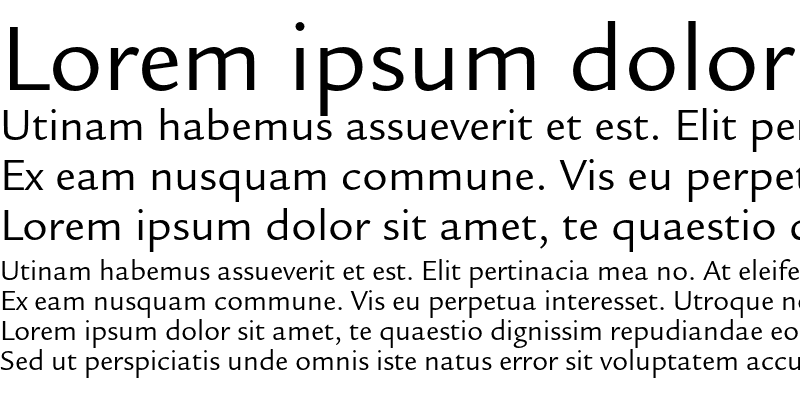 Sample of ITC Legacy Sans Book