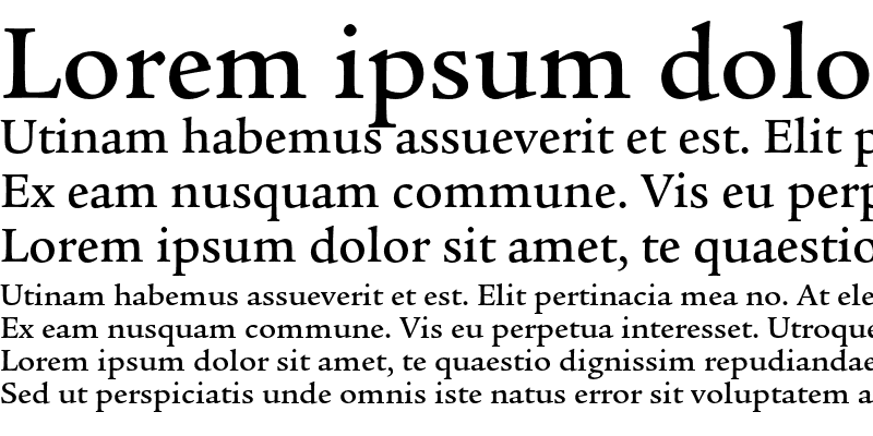 Sample of ITC Legacy Serif Std Medium