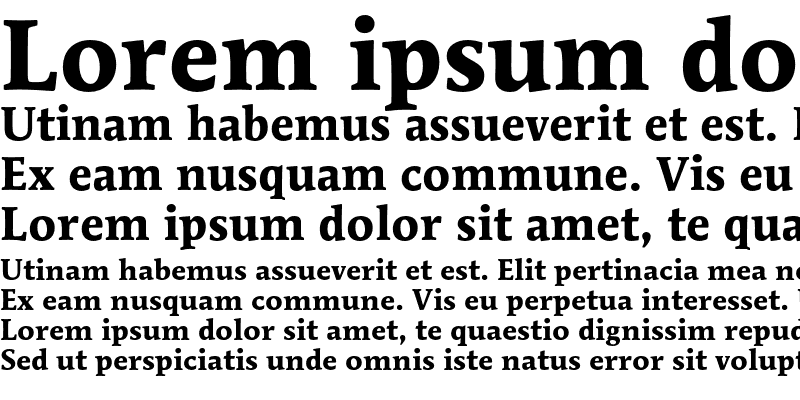 Sample of ITC Mendoza Roman Bold