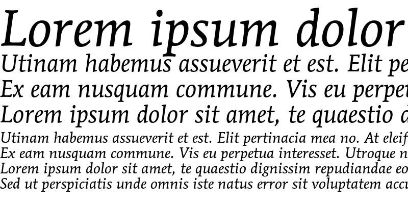 Sample of ITC Mendoza Roman Std Book Italic