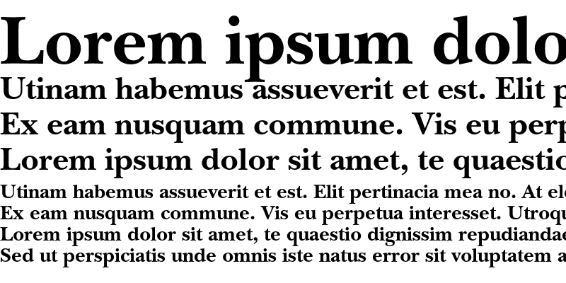 Sample of ITC New Baskerville Bold