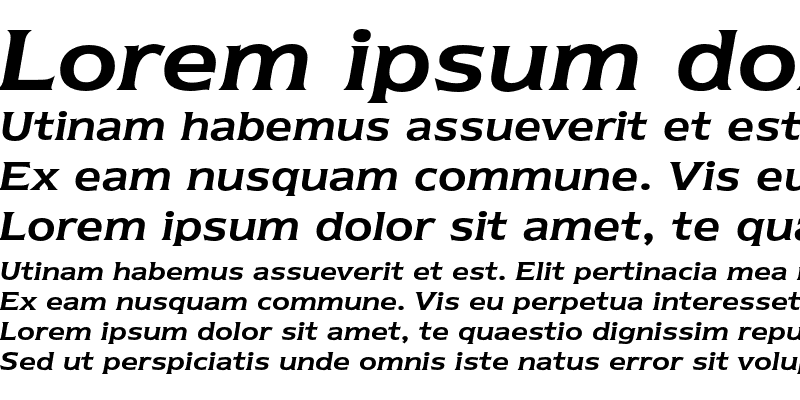 Sample of ITC Newtext Demi Italic