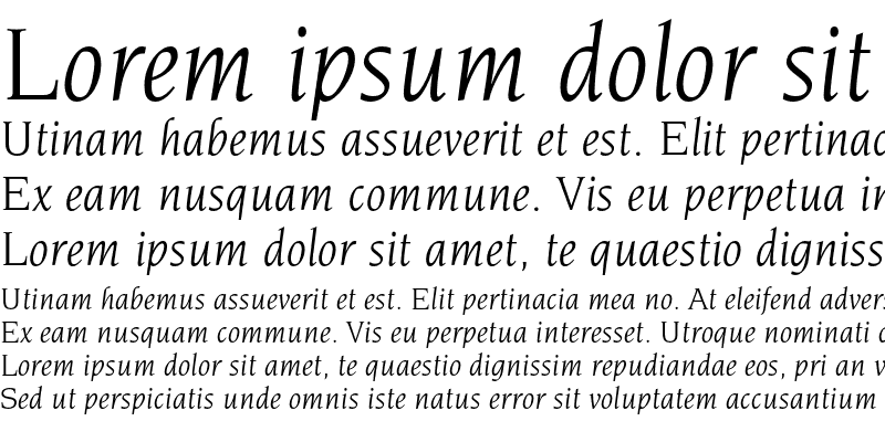 Sample of ITC Novarese Book Italic