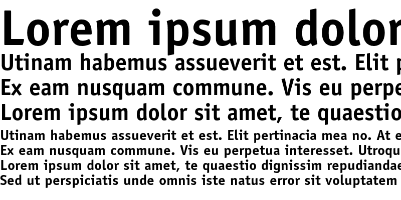 Sample of ITC Officina Sans Bold