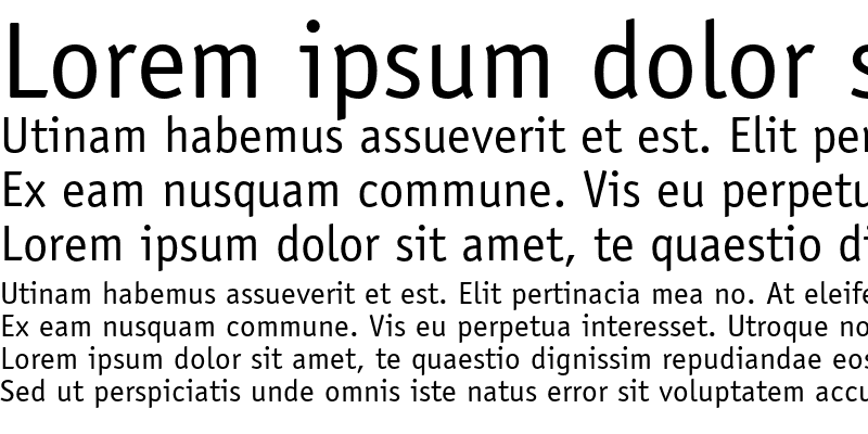 Sample of ITC Officina Sans LT Book