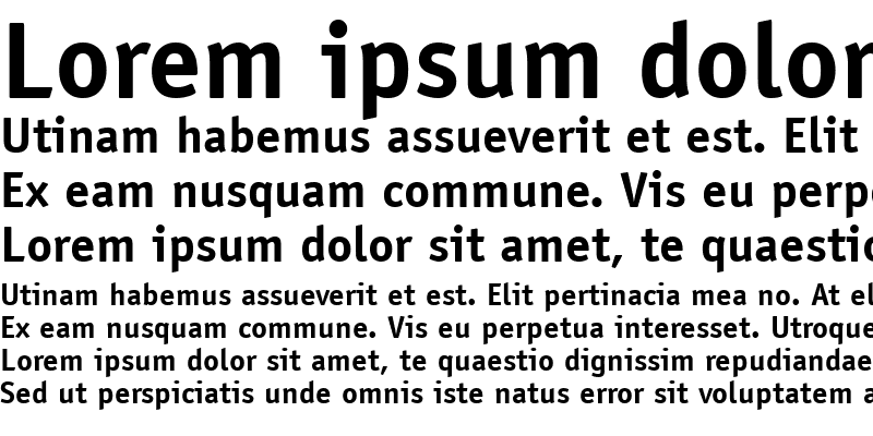 Sample of ITC Officina Sans