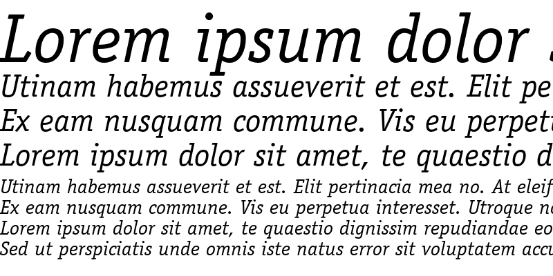 Sample of ITC Officina Serif Book Italic