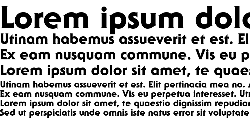 Sample of ITC Serif Gothic Std Heavy