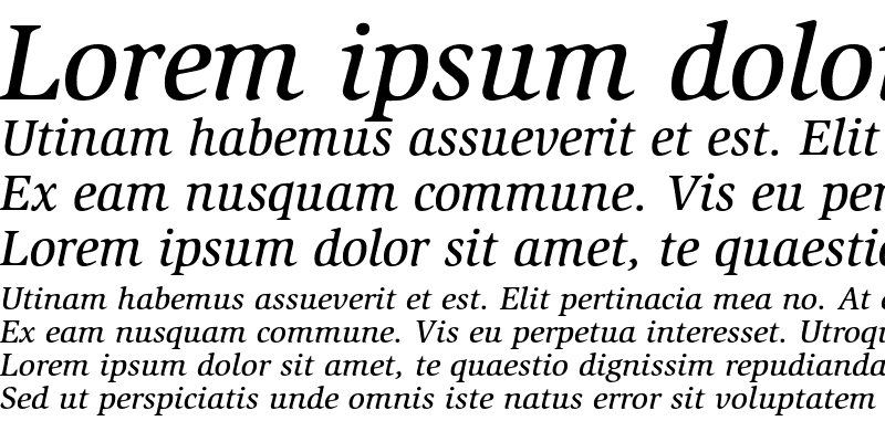 Sample of ITC Slimbach Std Medium Italic