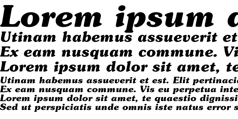 Sample of ITC Souvenir Bold Italic