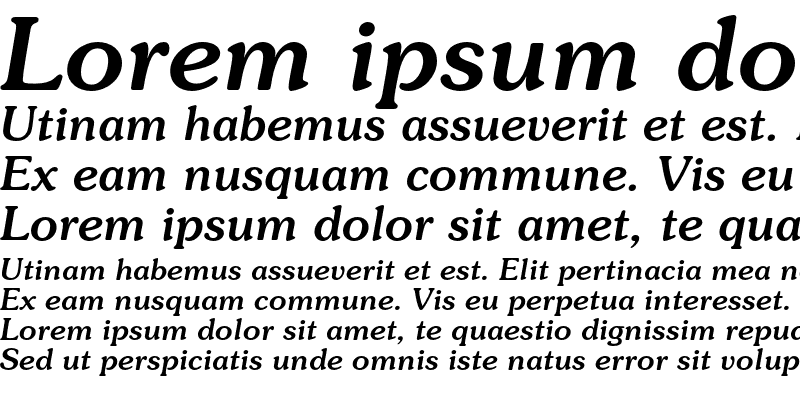 Sample of ITC Souvenir Medium Italic