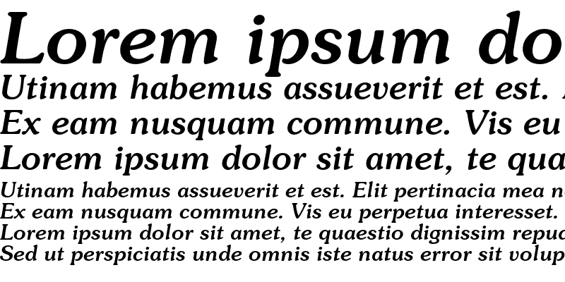 Sample of ITC Souvenir Std Medium Italic